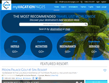 Tablet Screenshot of myvacationpages.com